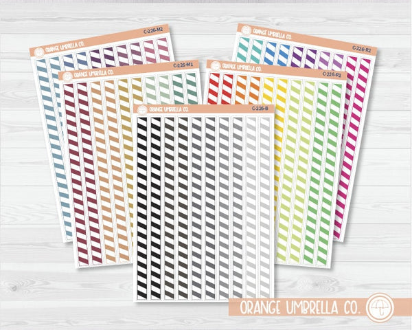 CLEARANCE | Stripes Washi Strips Planner Stickers | C-226