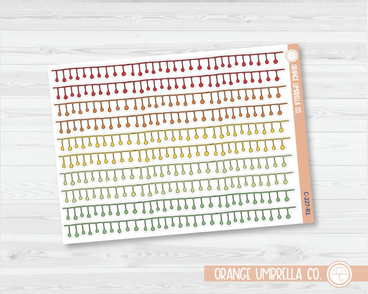 Dangle Washi Strips Planner Stickers | Clear Matte | C-227-CM