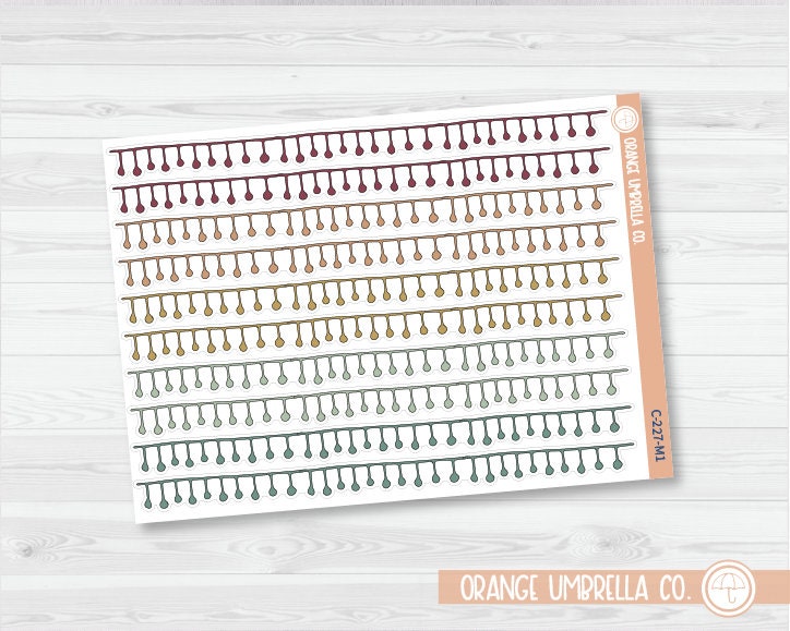 Dangle Washi Strips Planner Stickers | C-227