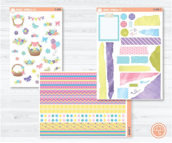 CLEARANCE | Easter Deco Planner Stickers | C-228