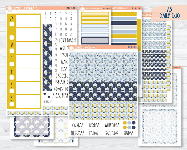 CLEARANCE | A5 Daily Duo Planner Kit Stickers | Puddle Jumping 213-121