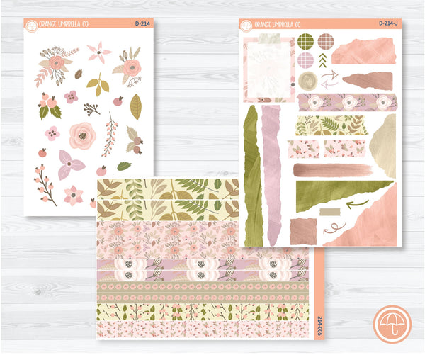 Rosy Kit Deco Planner Stickers | D-214