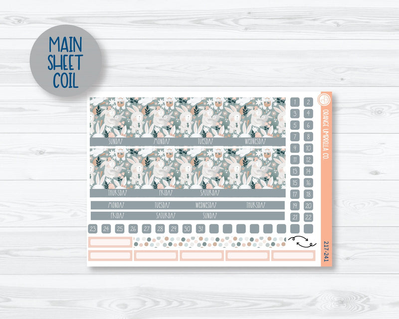 A5 ECLP Dashboard Monthly Planner Kit Stickers | Easter Garden 217-241