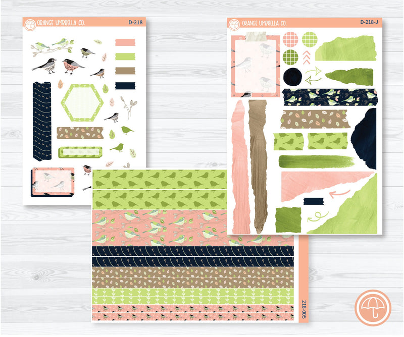 Spring Song Kit Deco Planner Stickers | D-218