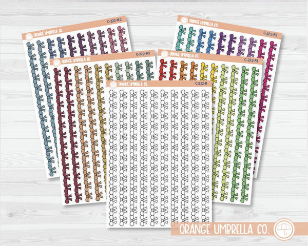 CLEARANCE | Bow Shape Washi Strips Planner Stickers | C-222