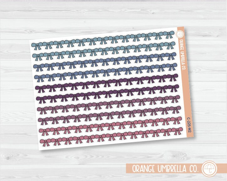 Bow Shape Washi Strips Planner Stickers | C-222