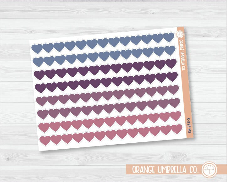 CLEARANCE | Heart Shape Washi Strips Planner Stickers | C-223