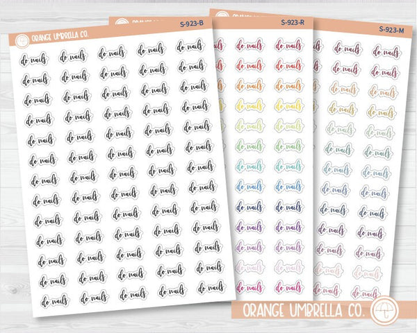 Do Nails Script Planner Stickers and Labels | F2 |  S-923 / 915-003