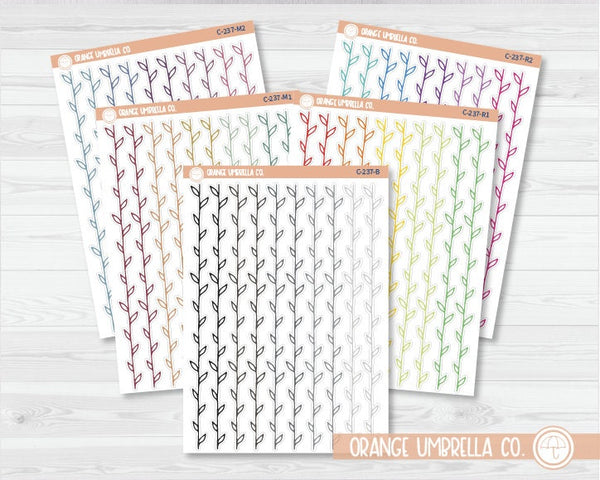 CLEARANCE | Single Leaf Vine Washi Strips Planner Stickers | C-237