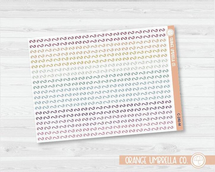 CLEARANCE | Squiggle Washi Strips Planner Stickers | C-240