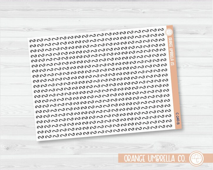 CLEARANCE | Squiggle Washi Strips Planner Stickers | C-240