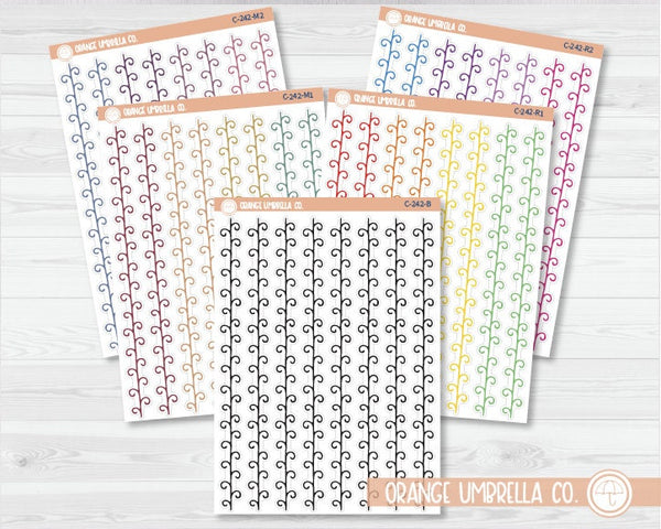 CLEARANCE | Curly Vine Washi Strips Planner Stickers | C-242