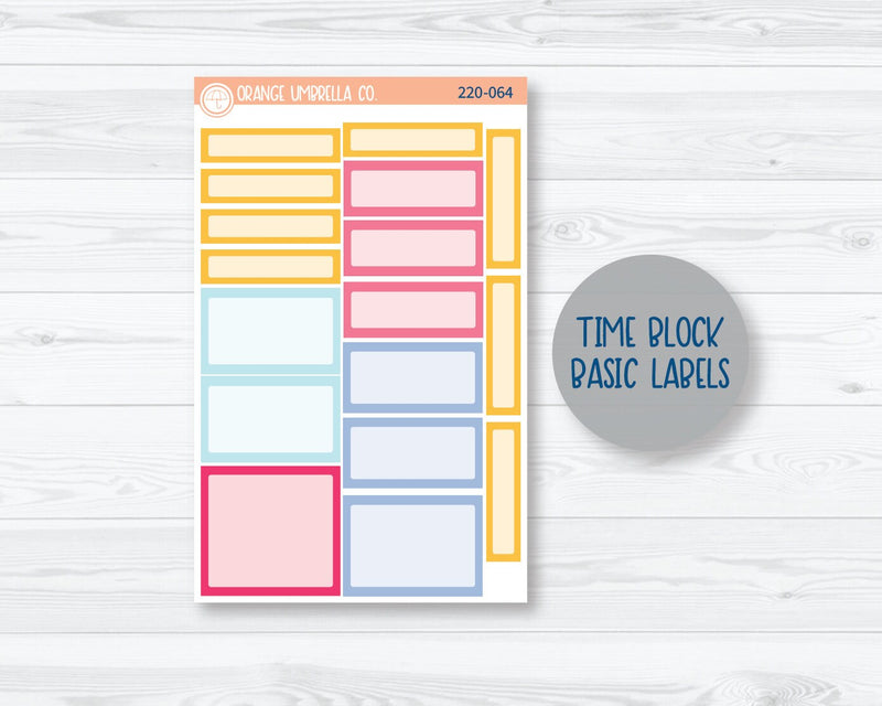 CLEARANCE | 7x9 Passion Weekly Planner Kit Stickers | Umbrella Parade 220-061