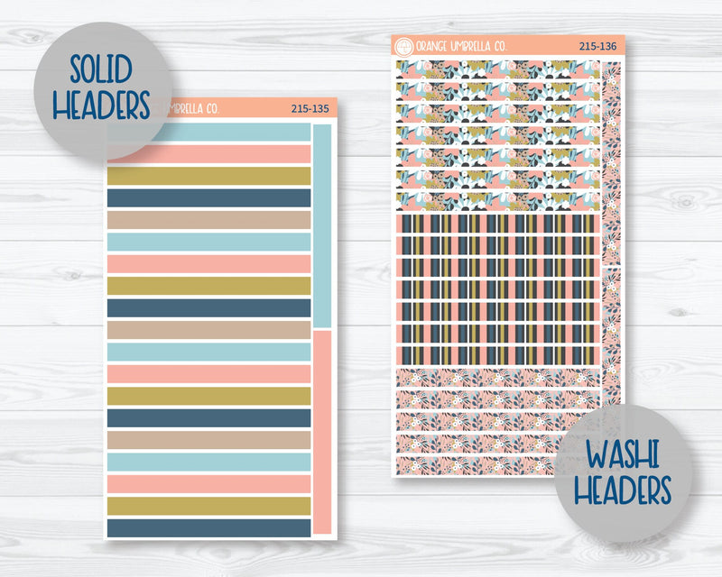 CLEARANCE | 7x9 Daily Duo Planner Kit Stickers | Pick Me 215-131
