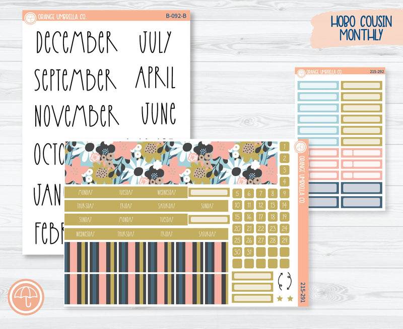 CLEARANCE | Hobonichi Cousin Monthly Planner Kit Stickers | Pick Me 215-291