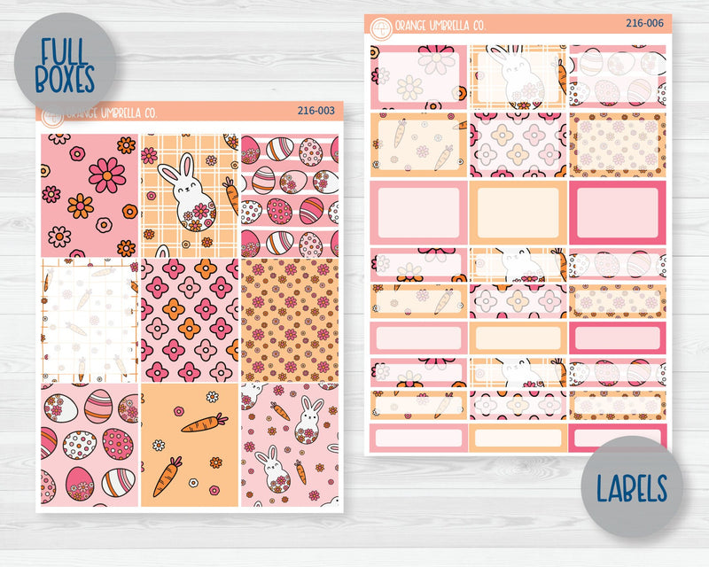 CLEARANCE | Weekly Planner Kit Stickers | Egg Hunt 216-001