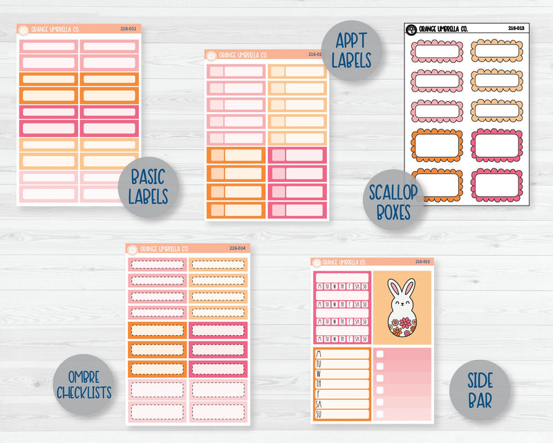 CLEARANCE | Weekly Add-On Planner Kit Stickers | Egg Hunt 216-011