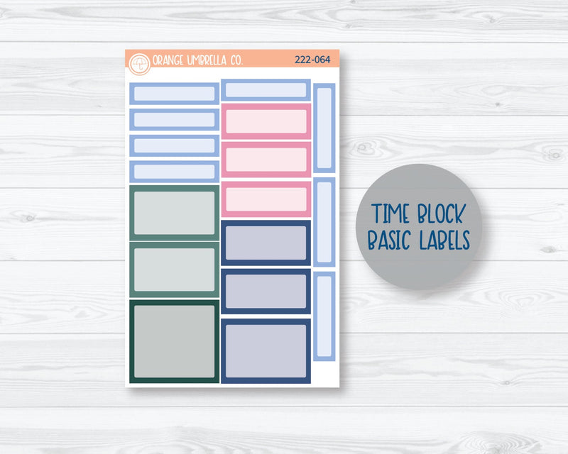 CLEARANCE | 7x9 Passion Weekly Planner Kit Stickers | Spring Gingham 222-061