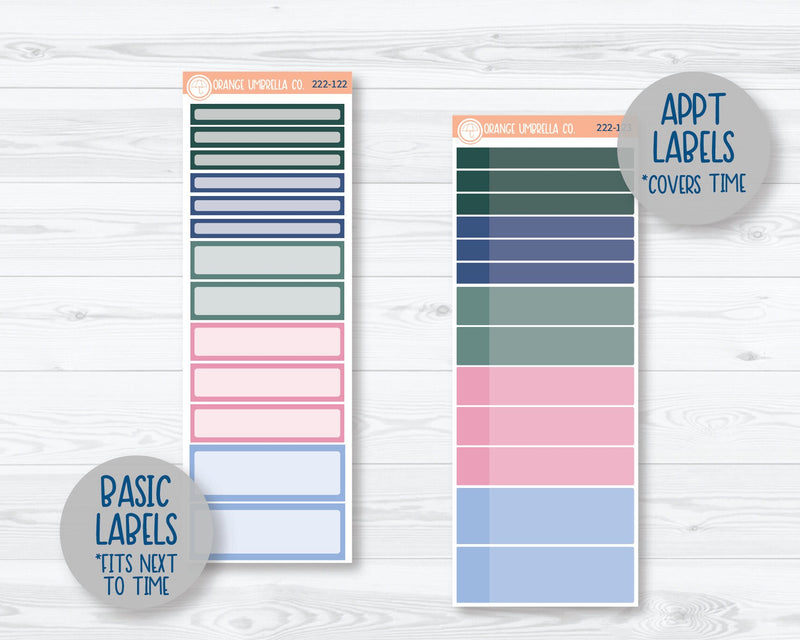 CLEARANCE | A5 Daily Duo Planner Kit Stickers | Spring Gingham 222-121
