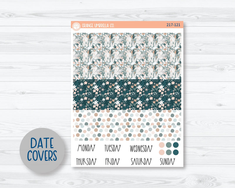CLEARANCE | A5 Daily Duo Planner Kit Stickers | Easter Garden 217-121