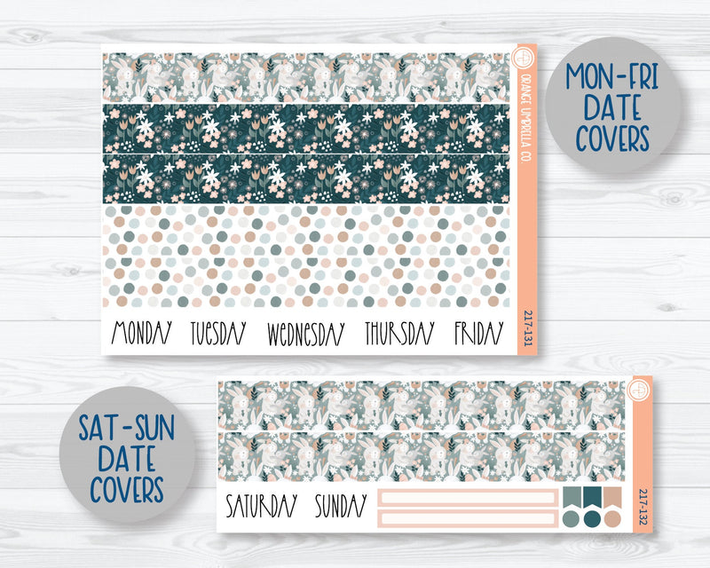 7x9 Daily Duo Planner Kit Stickers | Easter Garden 217-131