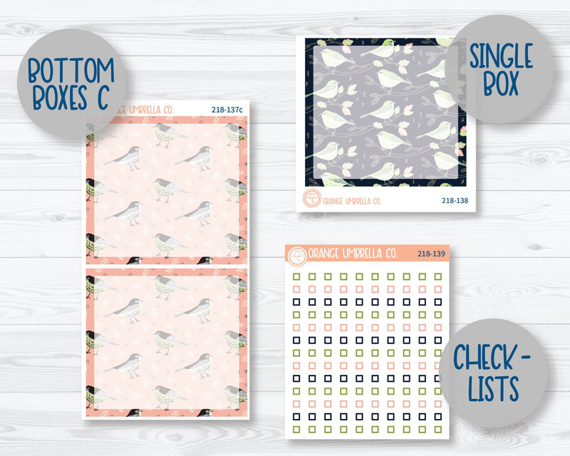 CLEARANCE | 7x9 Daily Duo Planner Kit Stickers | Spring Song 218-131