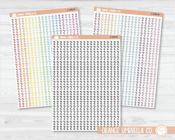 CLEARANCE | Squiggle Washi Strips Planner Stickers | C-240