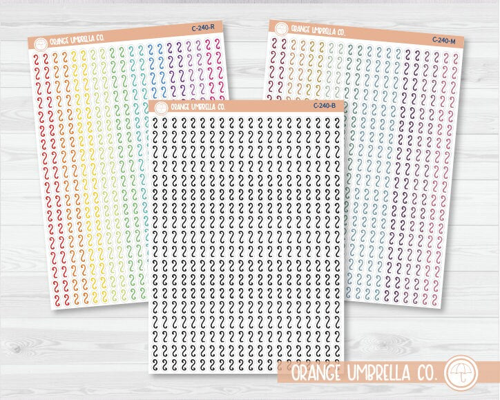 CLEARANCE | Squiggle Washi Strips Planner Stickers | C-240