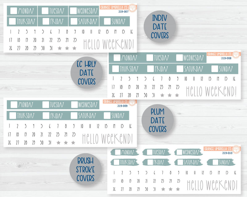CLEARANCE | Weekly Planner Kit Stickers | Boho Pastel 219-001