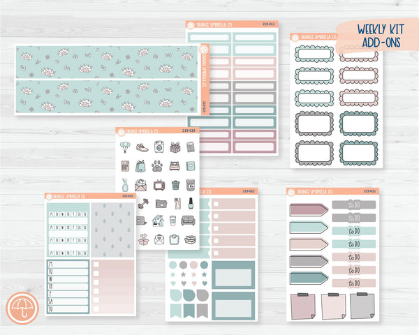 CLEARANCE | Weekly Add-On Planner Kit Stickers | Boho Pastel 219-011