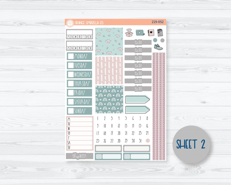 CLEARANCE | Hobonichi Cousin Planner Kit Stickers | Boho Pastel 219-051