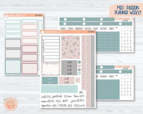 7x9 Passion Weekly Planner Kit Stickers | Boho Pastel 219-061