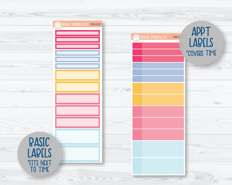 CLEARANCE | A5 Daily Duo Planner Kit Stickers | Umbrella Parade 220-121