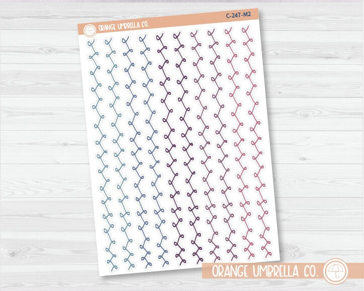 Loop Pattern Washi Strips Planner Stickers and Labels | C-247