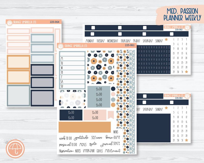 CLEARANCE | 7x9 Passion Weekly Planner Kit Stickers | Oopsie Daisy 225-061