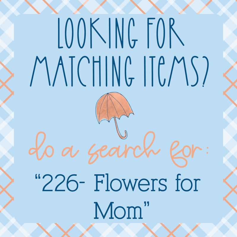Plum Vertical Priorities Planner Kit Stickers | Flowers for Mom 226-041