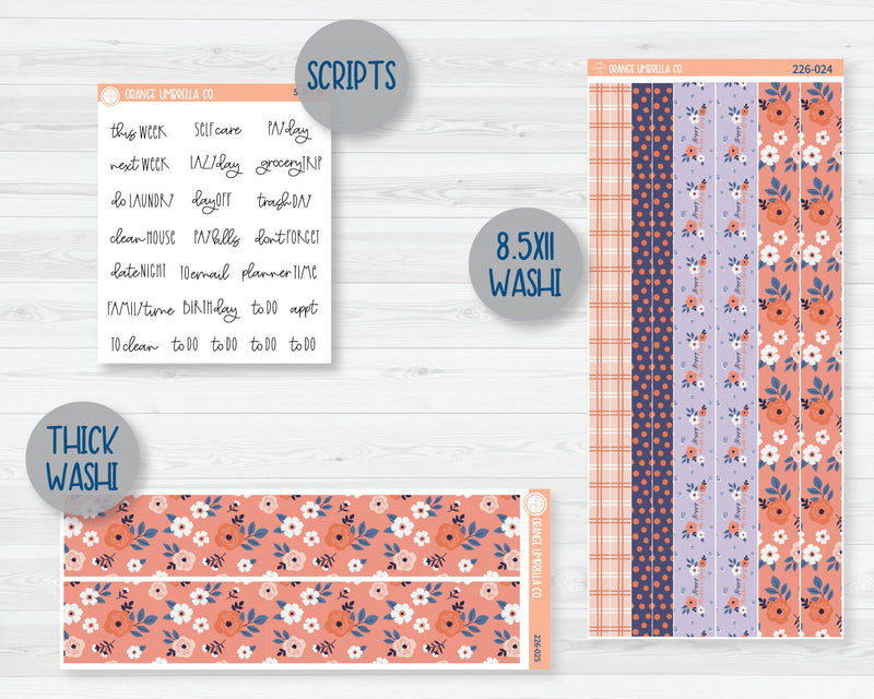 Weekly Add-On Planner Kit Stickers | Flowers for Mom 226-011