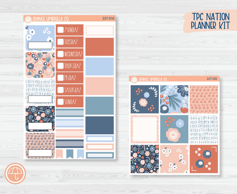 CLEARANCE | TPC Nation Planner Kit Stickers | Pretty Posies 227-031