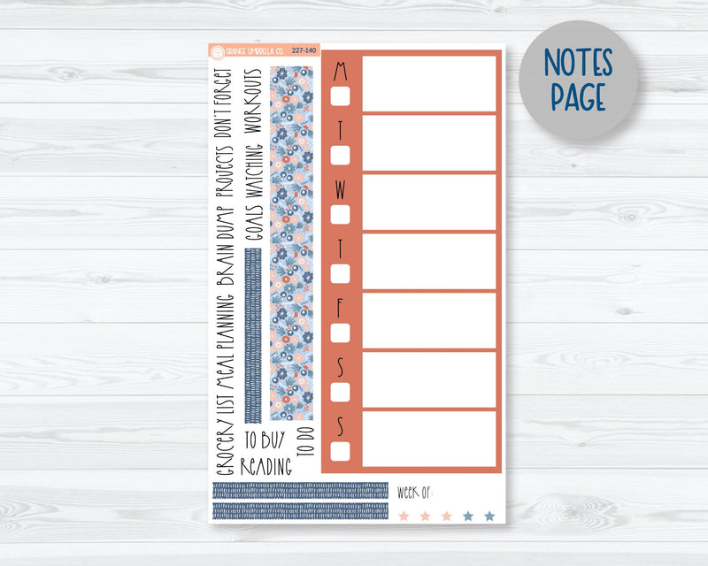 CLEARANCE | 7x9 Daily Duo Planner Kit Stickers | Pretty Posies 227-131