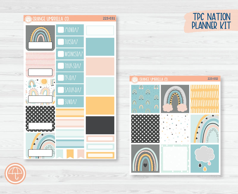 CLEARANCE | TPC Nation Planner Kit Stickers | Rainbow 223-031
