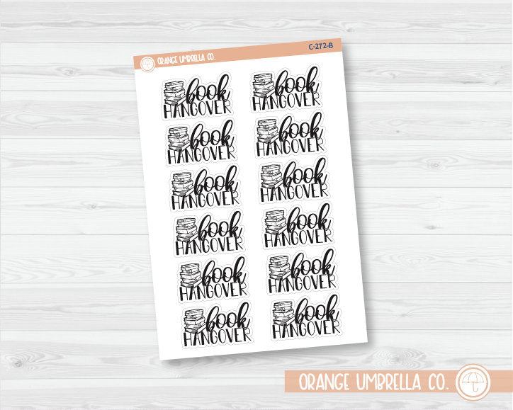 Book Hangover Quote Planner Stickers | C-272-B