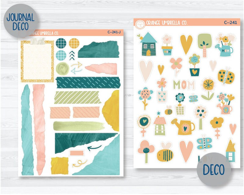 CLEARANCE | Mother's Day Deco Planner Stickers | C-241