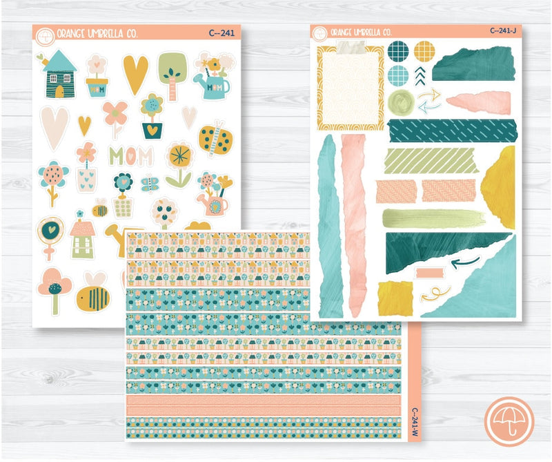 CLEARANCE | Mother's Day Deco Planner Stickers | C-241