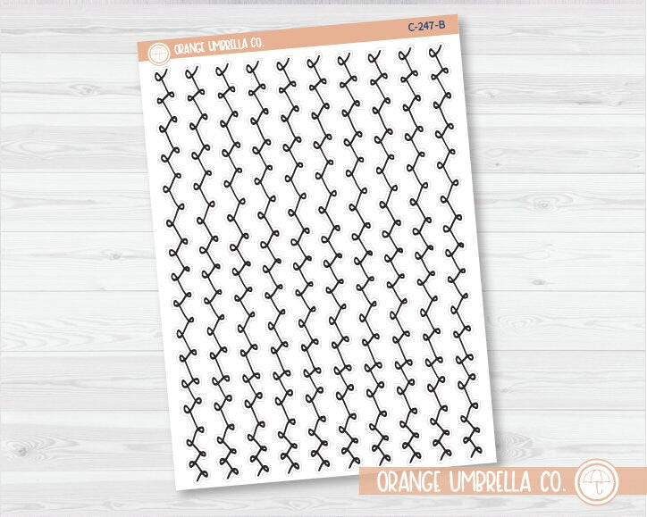 CLEARANCE | Loop Pattern Washi Strips Planner Stickers and Labels | C-247