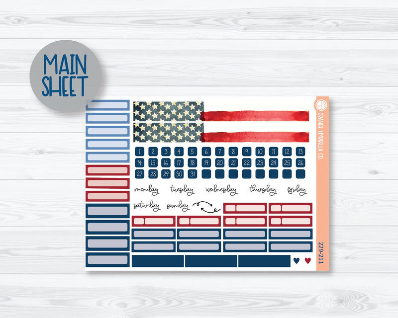 A5 Plum Monthly Planner Kit Stickers | We Remember 229-211