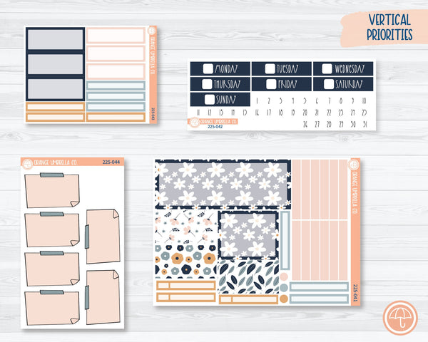 Plum Vertical Priorities Planner Kit Stickers | Oopsie Daisy 225-041