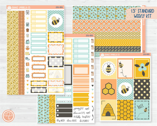 CLEARANCE | Weekly Planner Kit Stickers | So Bee It 231-001