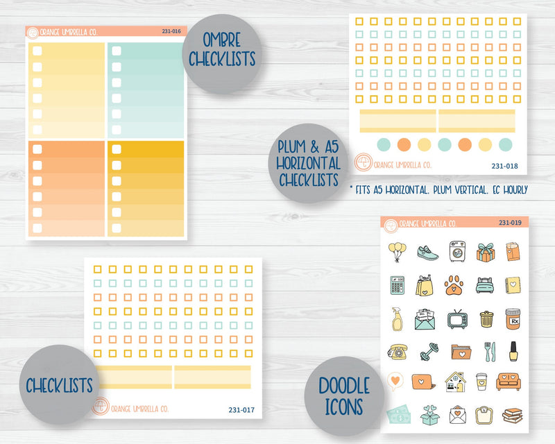 Weekly Add-On Planner Kit Stickers | So Bee It 231-011