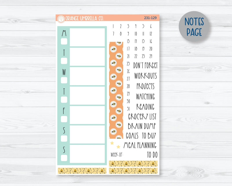A5 Daily Duo Planner Kit Stickers | So Bee It 231-121