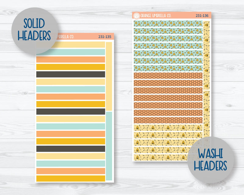 7x9 Daily Duo Planner Kit Stickers | So Bee It 231-131